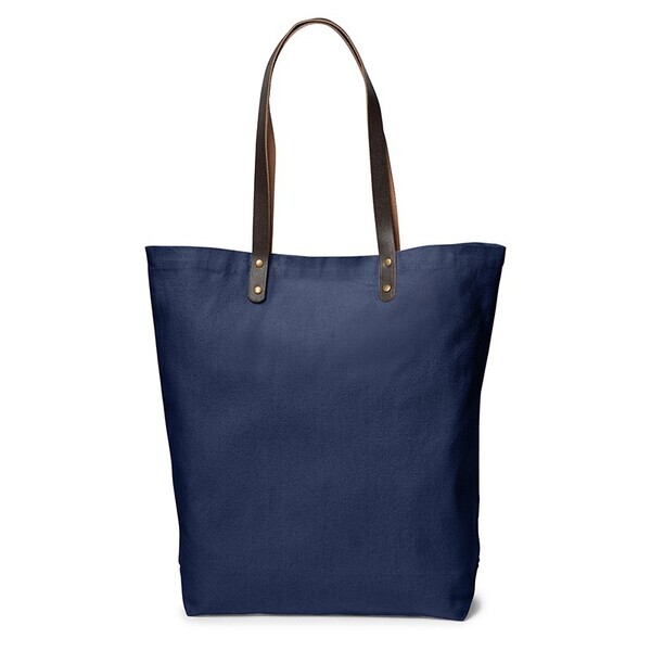 Urban Cotton Tote w/ Leather Handles