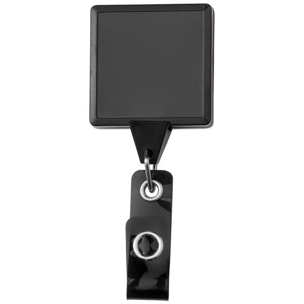 Jumbo Square Retractable Badgeholder, Aligator Clip