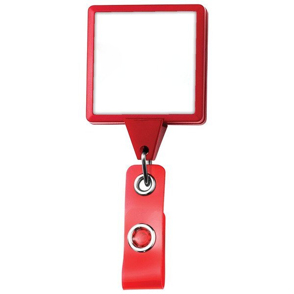 Jumbo Square Retractable Badgeholder, Aligator Clip