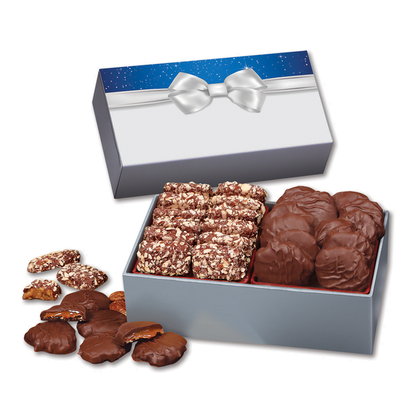 Pecan Turtles & English Butter Toffee in Holiday Gift Box