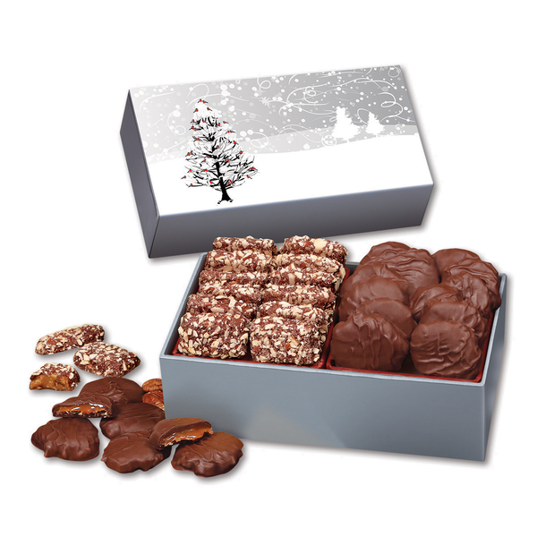 Pecan Turtles & English Butter Toffee in Holiday Gift Box