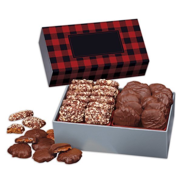 Pecan Turtles & English Butter Toffee in Holiday Gift Box