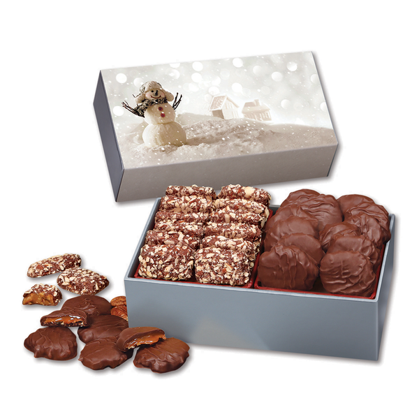 Pecan Turtles & English Butter Toffee in Holiday Gift Box