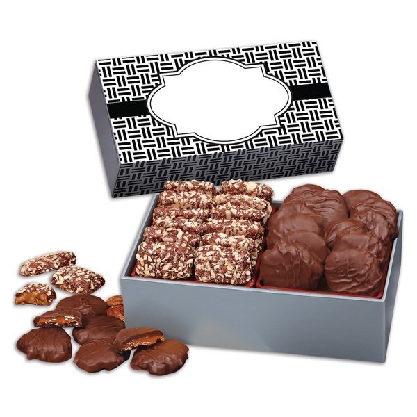Pecan Turtles & English Butter Toffee in Holiday Gift Box