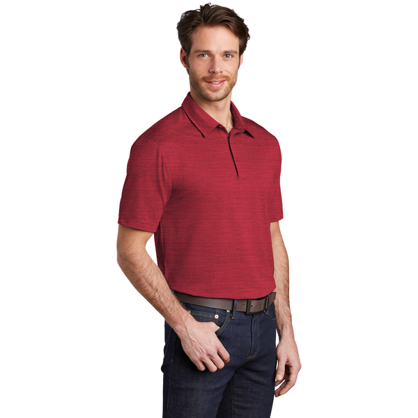 Port Authority® Stretch Men's Heather Polo