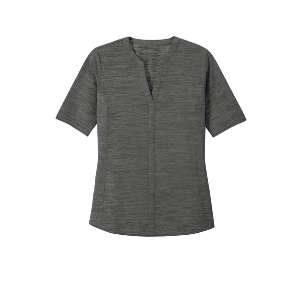 Port Authority® Stretch Ladies' Stretch Heather Open Neck Top