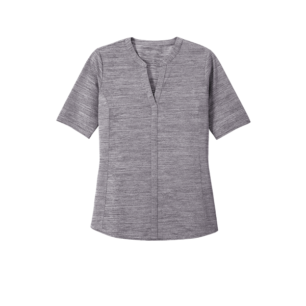 Port Authority® Stretch Ladies' Stretch Heather Open Neck Top