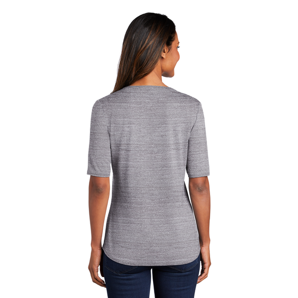 Port Authority® Stretch Ladies' Stretch Heather Open Neck Top