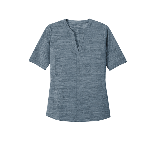 Port Authority® Stretch Ladies' Stretch Heather Open Neck Top