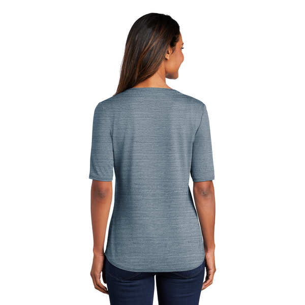 Port Authority® Stretch Ladies' Stretch Heather Open Neck Top