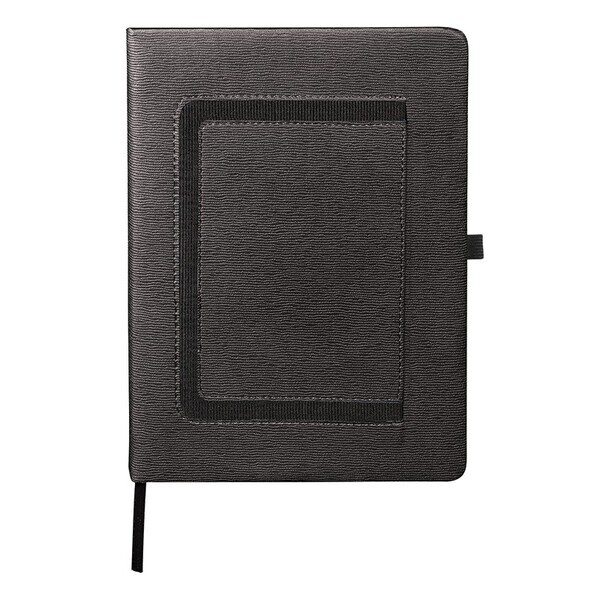 Large Roma Journal w/ Horizontal Phone Pocket, 7-1/2" x 9-7/8"