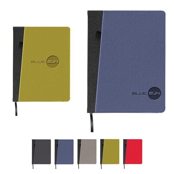Baxter Large Refillable Journal w/ Front Pocket, 6-3/4" x 9-7/8"
