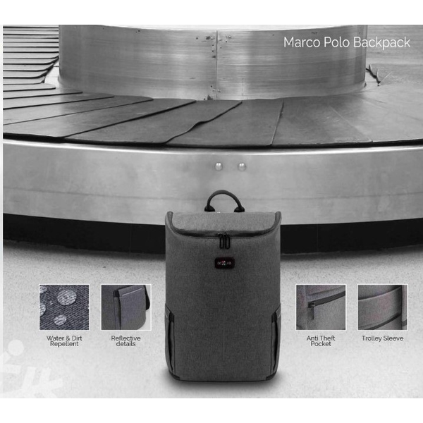 Marco Polo Polyester Laptop Backpack