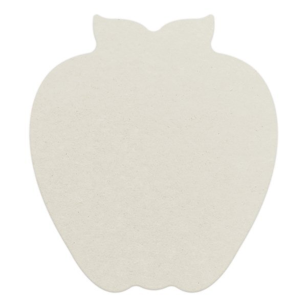Apple Pulpboard Coaster w/ Full Color Imprint, 80 pt.