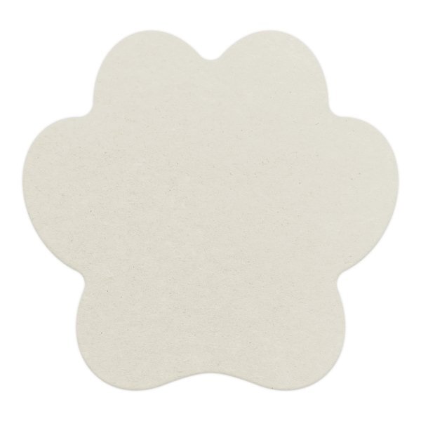 Paw Print Pulpboard Coaster w/ Full Color Imprint, 80 pt.