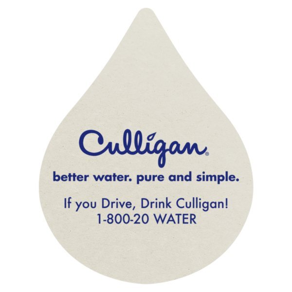 Droplet Pulpboard Coaster w/ Full Color Imprint, 80 pt.