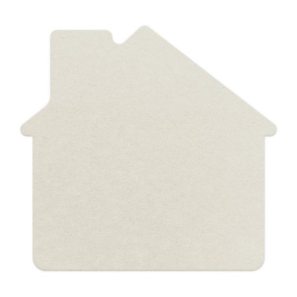 House Pulpboard Coaster w/ Full Color Imprint, 80 pt.