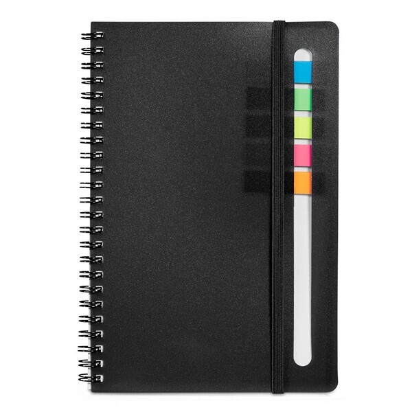 Semester Spiral Notebook w/ Sticky Flags, 6-1/4" x 8-1/2"
