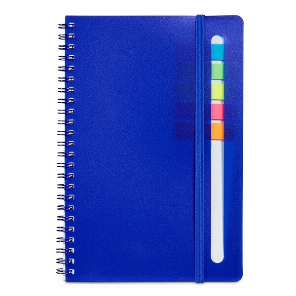 Semester Spiral Notebook w/ Sticky Flags, 6-1/4" x 8-1/2"