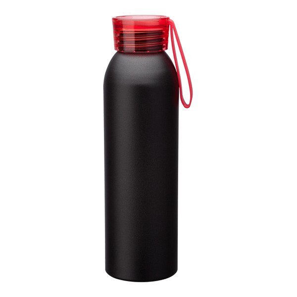 Metis Black Body Aluminum Water Bottle, 22oz.