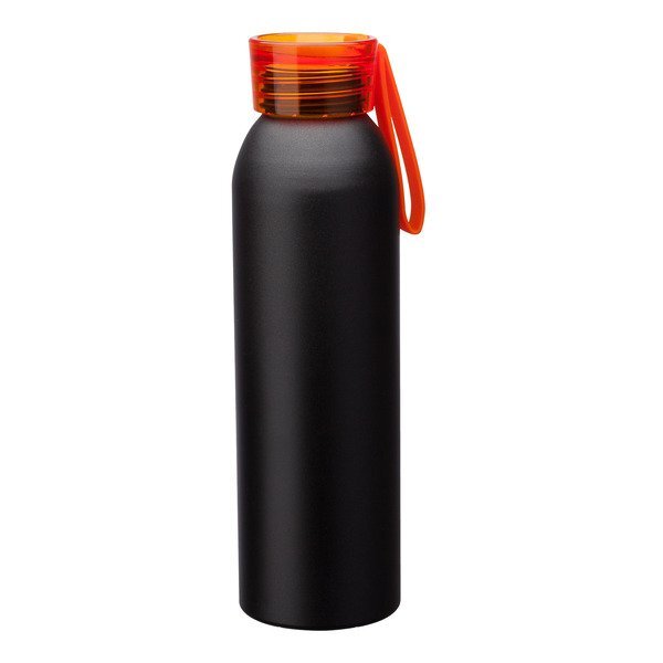 Metis Black Body Aluminum Water Bottle, 22oz.