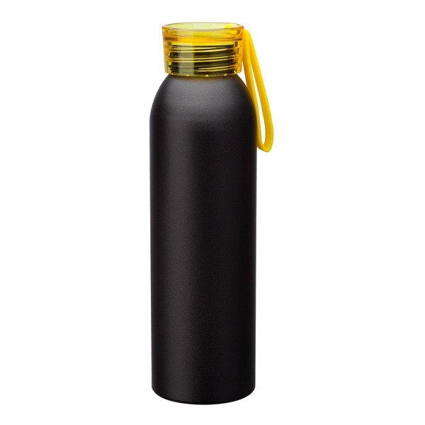Metis Black Body Aluminum Water Bottle, 22oz.