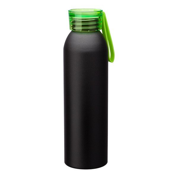 Metis Black Body Aluminum Water Bottle, 22oz.
