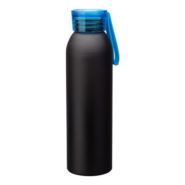 Metis Black Body Aluminum Water Bottle, 22oz.