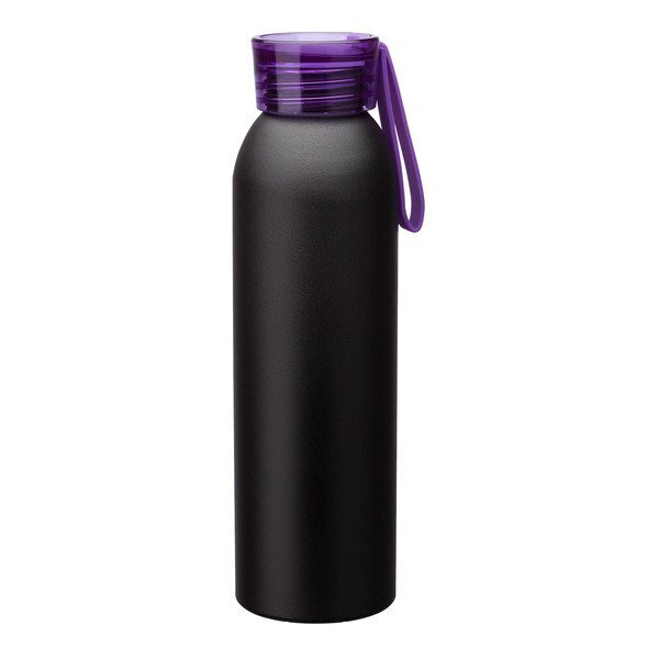 Metis Black Body Aluminum Water Bottle, 22oz.