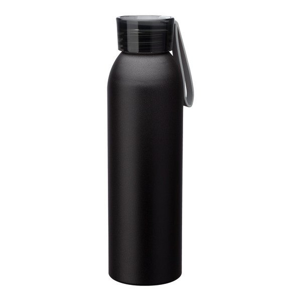 Metis Black Body Aluminum Water Bottle, 22oz.