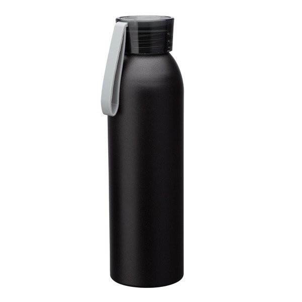 Metis Black Body Aluminum Water Bottle, 22oz.
