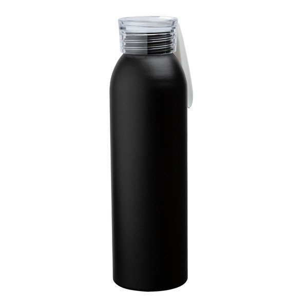 Metis Black Body Aluminum Water Bottle, 22oz.