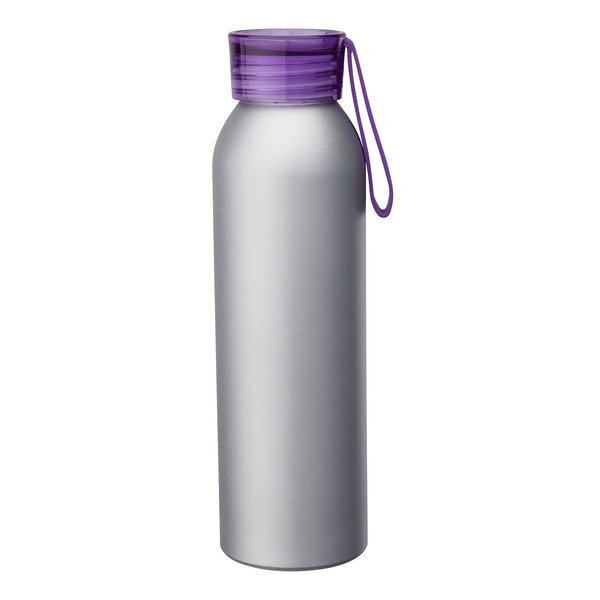Metis Silver Body Aluminum Water Bottle, 22oz.