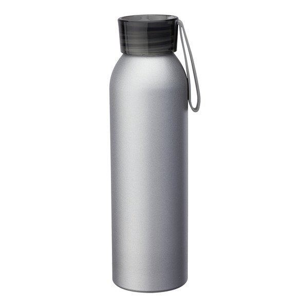 Metis Silver Body Aluminum Water Bottle, 22oz.