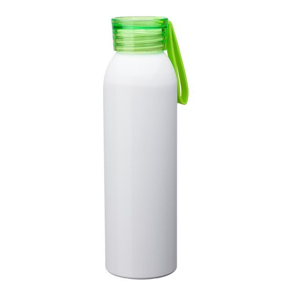 Metis White Body Aluminum Water Bottle, 22oz.