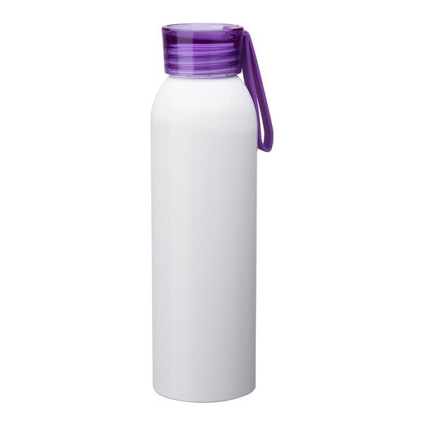 Metis White Body Aluminum Water Bottle, 22oz.