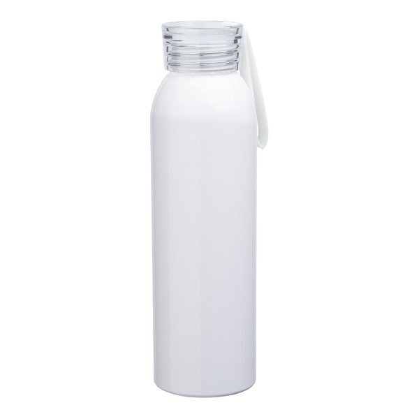 Metis White Body Aluminum Water Bottle, 22oz.