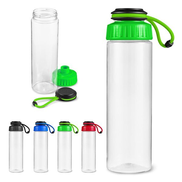 Tubular Tritan™ Water Bottle w/ Carrying Strap, 25oz.