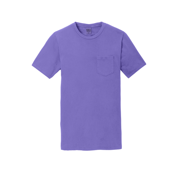 Port & Company® Beach Wash™ Garment-Dyed Unisex Pocket Tee
