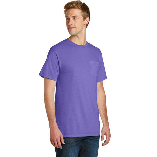 Port & Company® Beach Wash™ Garment-Dyed Unisex Pocket Tee