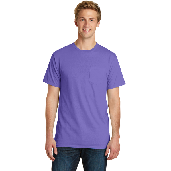 Port & Company® Beach Wash™ Garment-Dyed Unisex Pocket Tee