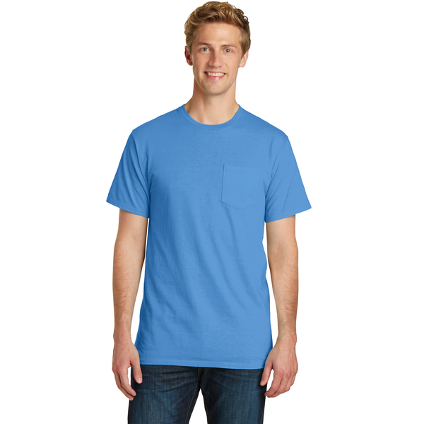 Port & Company® Beach Wash™ Garment-Dyed Unisex Pocket Tee