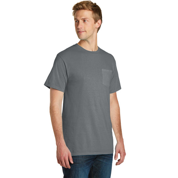 Port & Company® Beach Wash™ Garment-Dyed Unisex Pocket Tee