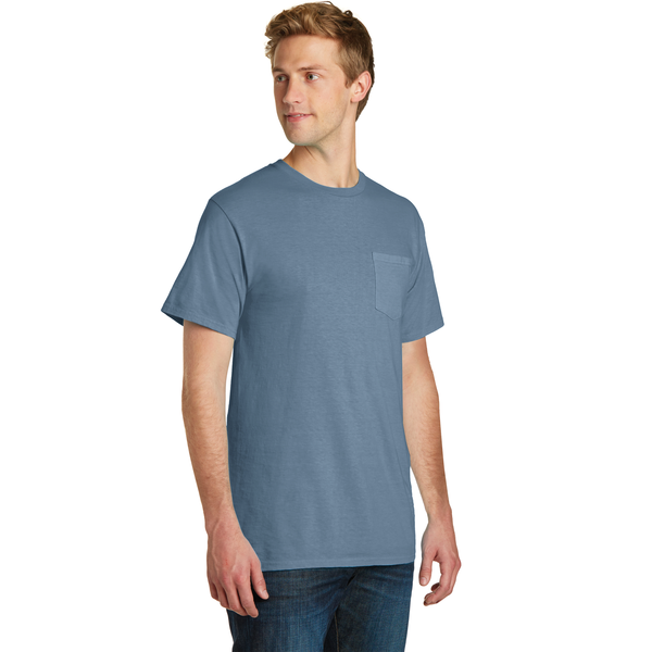 Port & Company® Beach Wash™ Garment-Dyed Unisex Pocket Tee