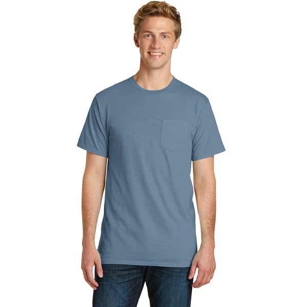 Port & Company® Beach Wash™ Garment-Dyed Unisex Pocket Tee