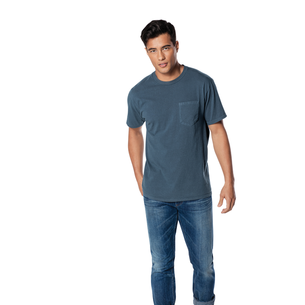 Port & Company® Beach Wash™ Garment-Dyed Unisex Pocket Tee