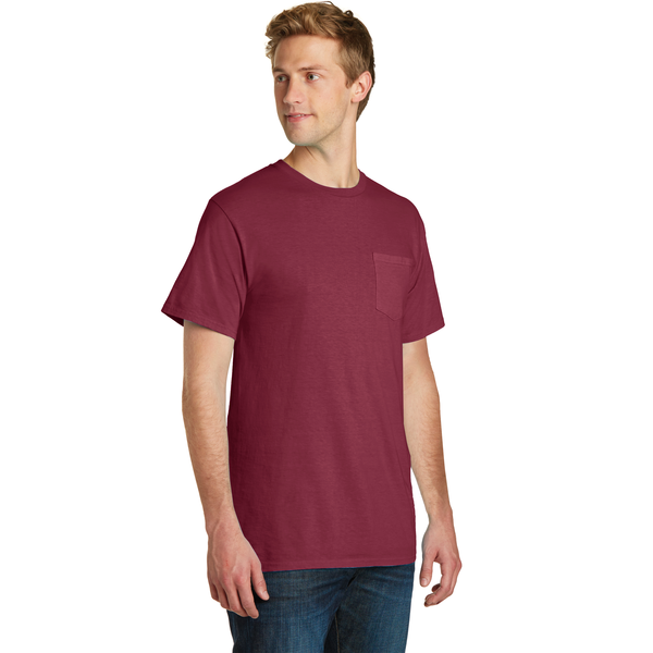 Port & Company® Beach Wash™ Garment-Dyed Unisex Pocket Tee