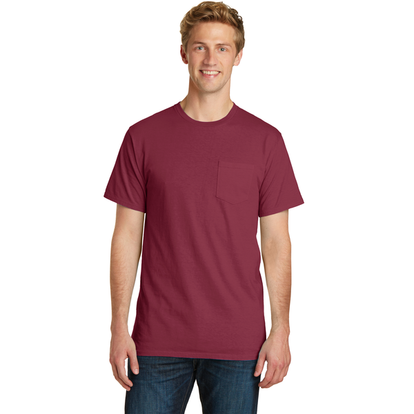 Port & Company® Beach Wash™ Garment-Dyed Unisex Pocket Tee