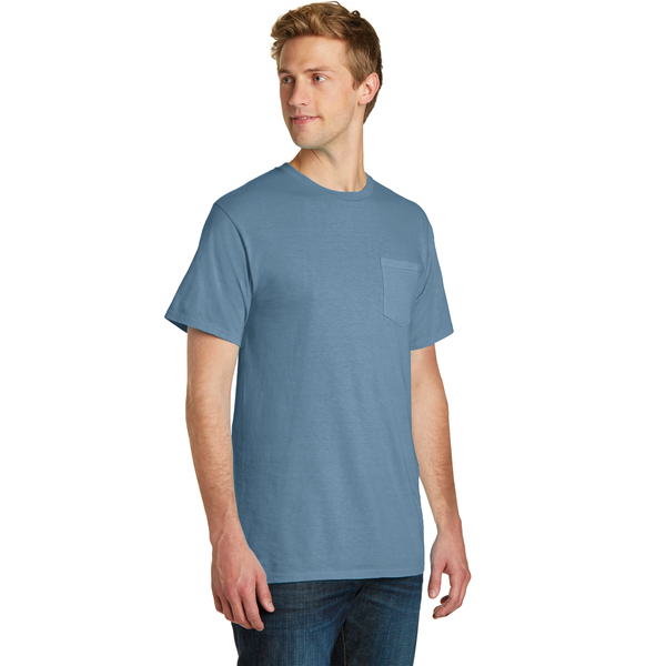 Port & Company® Beach Wash™ Garment-Dyed Unisex Pocket Tee