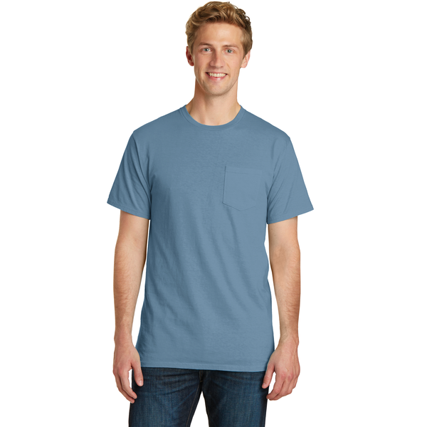 Port & Company® Beach Wash™ Garment-Dyed Unisex Pocket Tee